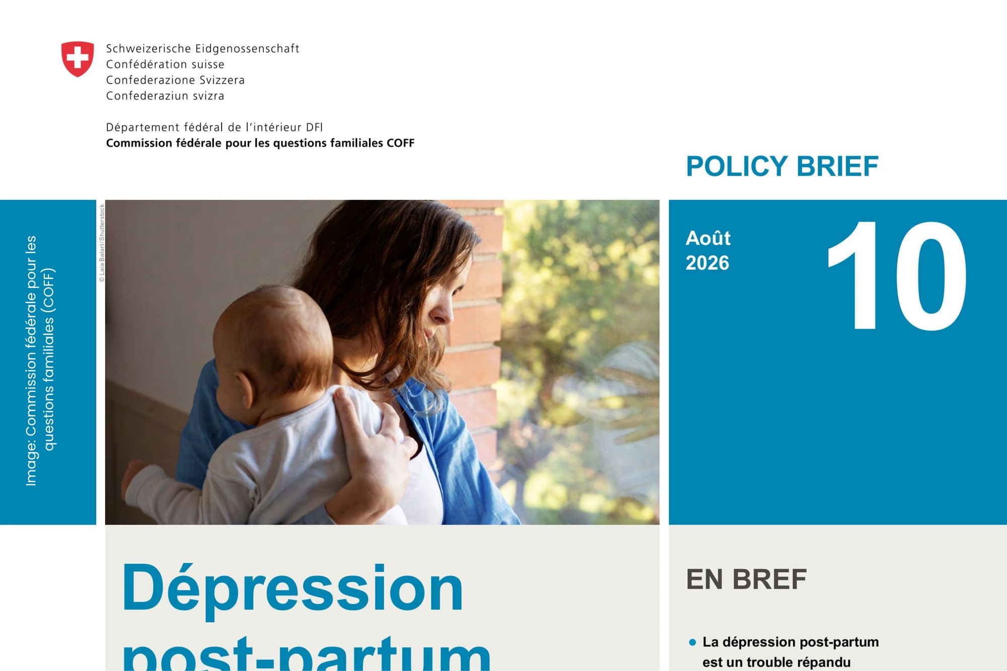 Image Nouveau rapport de la COFF : la dépression post-partum, un défi sous-estimé pour la Suisse
